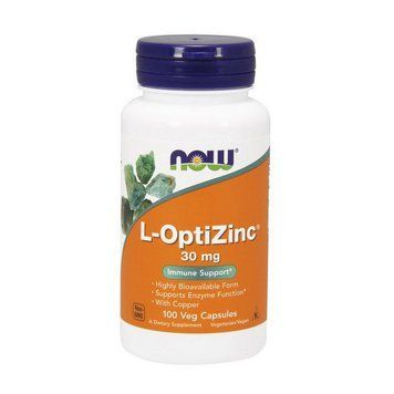 NOW L-OptiZinc 30 mg (100 caps) 06357-01 фото