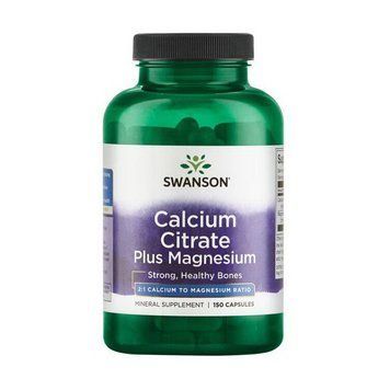 Swanson Calcium Citrate Plus Magnesium (150 caps) 20554-01 фото