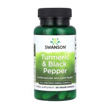 Swanson Turmeric & Black Pepper (60 veg caps) 23923-01 фото