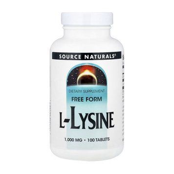 Source Naturals L-Lysine 1000 mg (100 tabs) 24102-01 фото