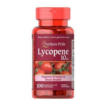 Puritan's Pride Lycopene 10 mg (термін до 28.08.2025) (100 softgels) 19708-01_S000142 фото