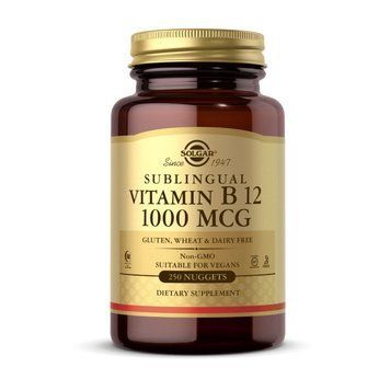 Solgar Sublingual Vitamin B-12 1000 mcg (250 nuggets) 19055-01 фото