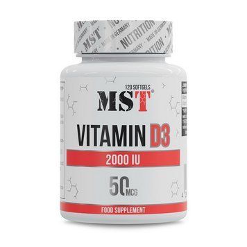 MST Vitamin D3 2000 IU (50 mcg) (120 softgels) 24154-01 фото