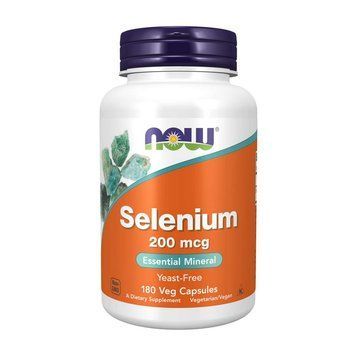NOW Selenium 200 mcg (180 veg caps) 08264-01 фото