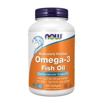 NOW Omega-3 (200 softgels) 04559-01 фото
