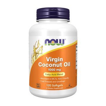 NOW Virgin Coconut Oil 1000 mg (відсутня пломба) (120 softgels) 08013-01_U002212 фото