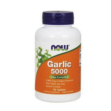 NOW Garlic 5000 (термін до 28.12.2025) (90 tab) 10389-01_T002007 фото