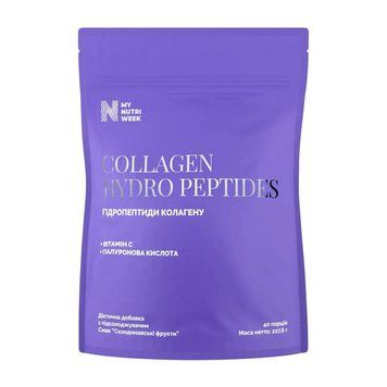 My Nutri Week Collagen Hydro Peptides (227 g, скандинавські фрукти) 24764-01 фото