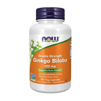 NOW Ginkgo Biloba 120 mg (100 caps) 06702-01 фото