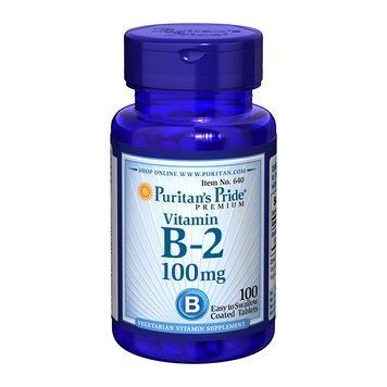 Puritan's Pride Vitamin B-2 100 mg (100 tab) 10531-01 фото