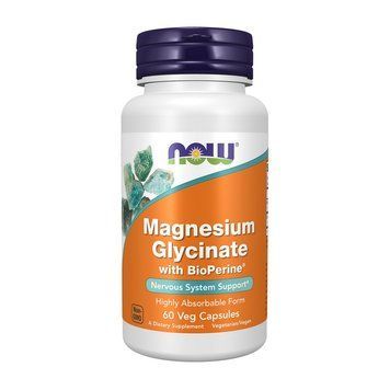 NOW Magnesium Glycinate (60 veg caps) 23780-01 фото