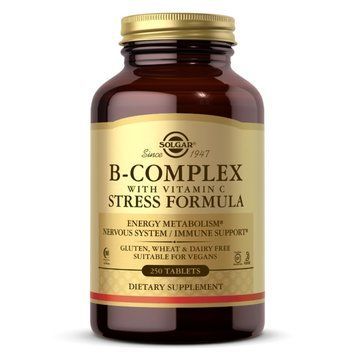 Solgar B-Complex with Vitamin C stress formula (250 tab) 18436-01 фото