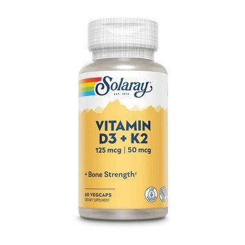 Solaray Vitamin D3+K2 (soy free) (60 veg caps) 19375-01 фото
