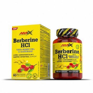 AMIX Berberine HCL with Green Tea & Dandelion (60 veg caps) 24115-01 фото