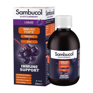 Sambucol Immuno Forte + Vitamin C + Zinc Liquid (відкрита пляшка) (230 ml) 21872-01_U002256 фото