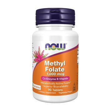 NOW Methyl Folate 1000 mcg (90 tab) 11734-01 фото