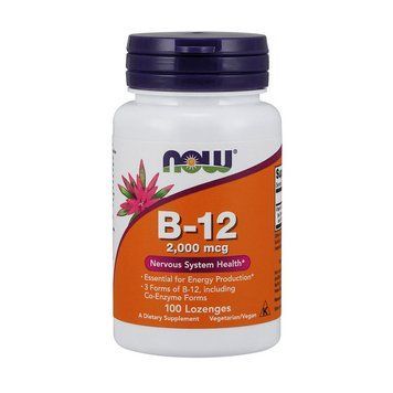 NOW B-12 2000 mсg (100 Lozenges) 08700-01 фото