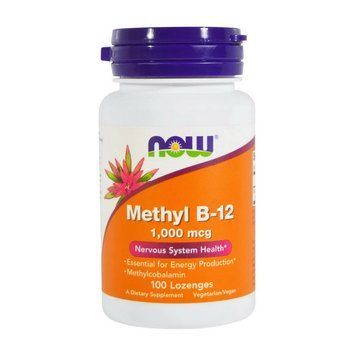NOW Methyl B-12 1000 mсg (100 Lozenges) 11368-01 фото